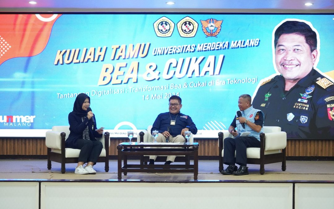 UNMER Malang bersama Dirjen Bea & Cukai Jawa Timur II selenggarakan Kuliah Tamu dengan tema Tantangan Digitalisasi: Transformasi Bea Cukai di Era Globalisasi